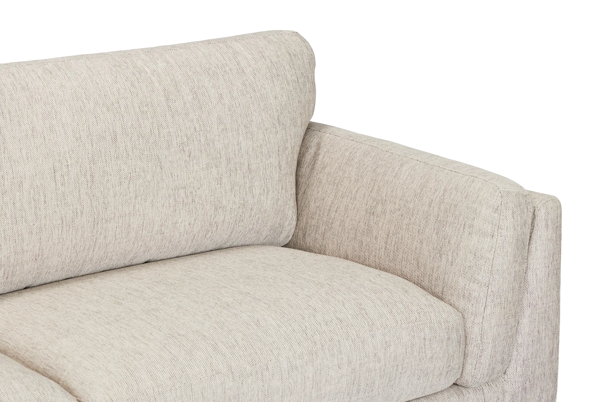 Wesley Gray Fabric Small Left Bumper Sectional