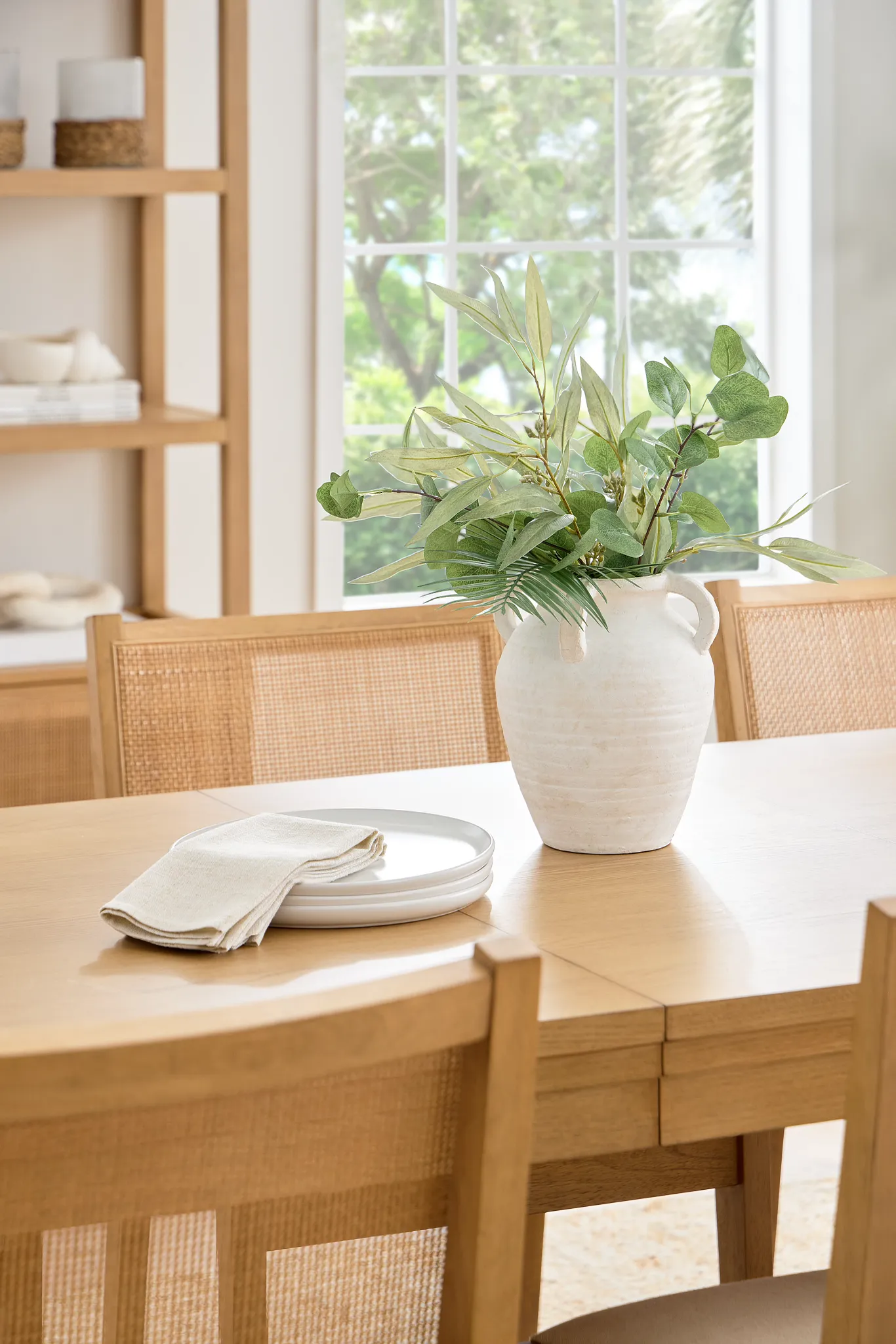 Selma White Large Vase