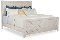 Delray White Panel Bed