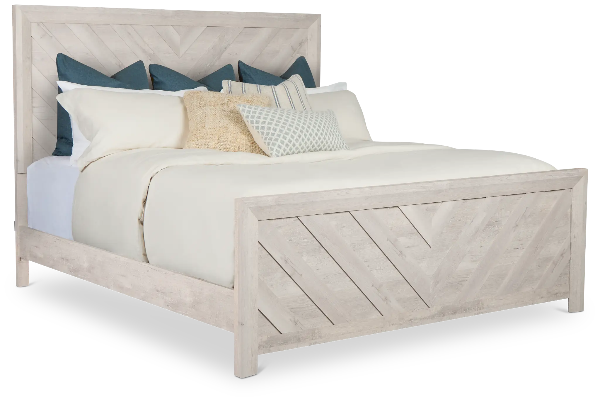 Delray White Panel Bed Delray White Panel Bed