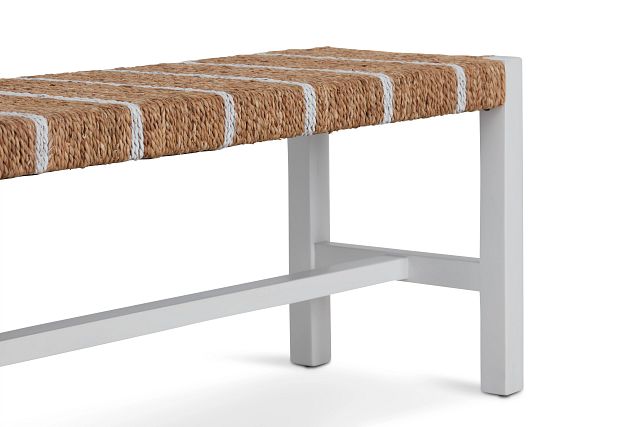 Nantucket Two-tone Woven Dining Bench
