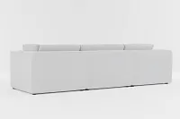 Destin Delray Light Gray Fabric 4-piece Modular Sectional