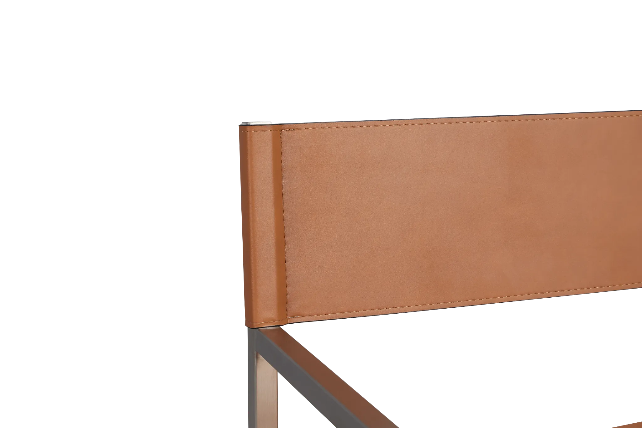 Haven Brown Chrome Upholstered Arm Chair