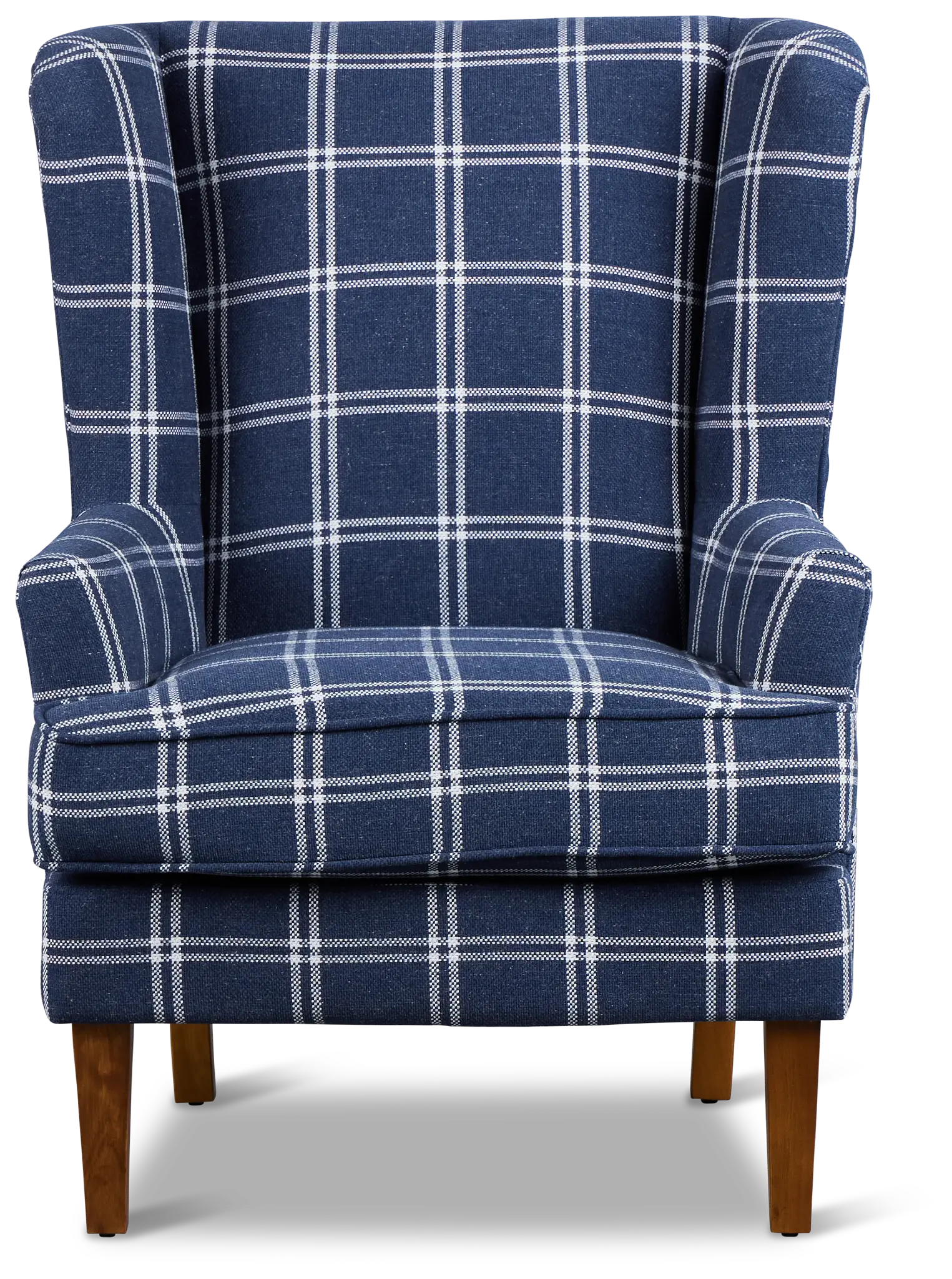 Leyla Dark Blue Fabric Accent Chair Leyla Dark Blue Fabric Accent Chair