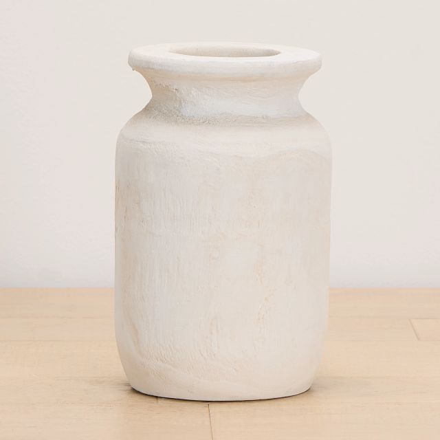 Elza White 6" Vase