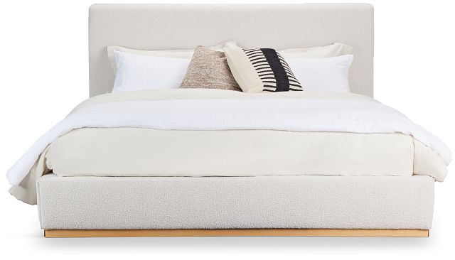 Calabasas Beige Uph Panel Bed