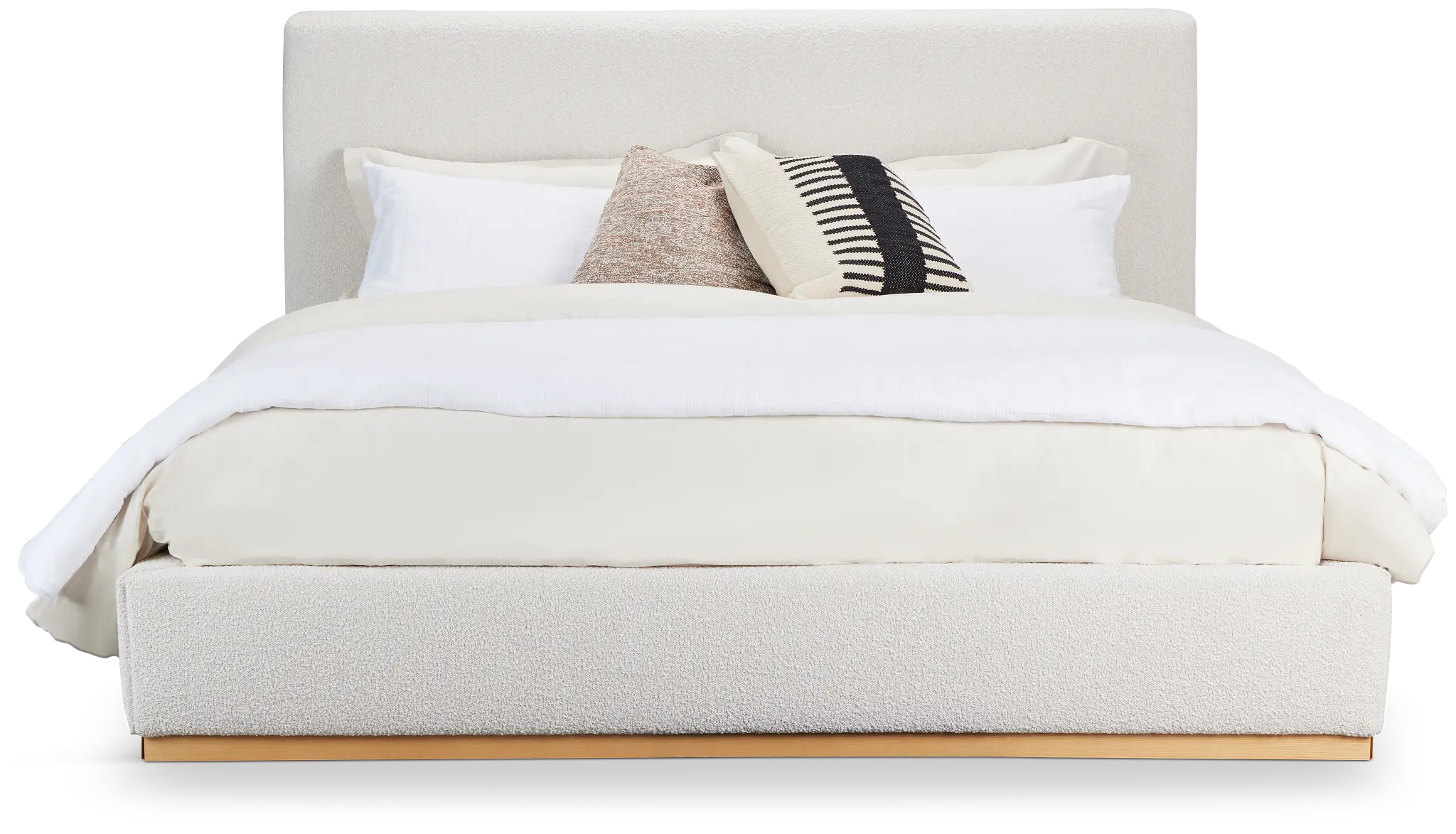 Calabasas Beige Uph Panel Bed Calabasas Beige Uph Panel Bed