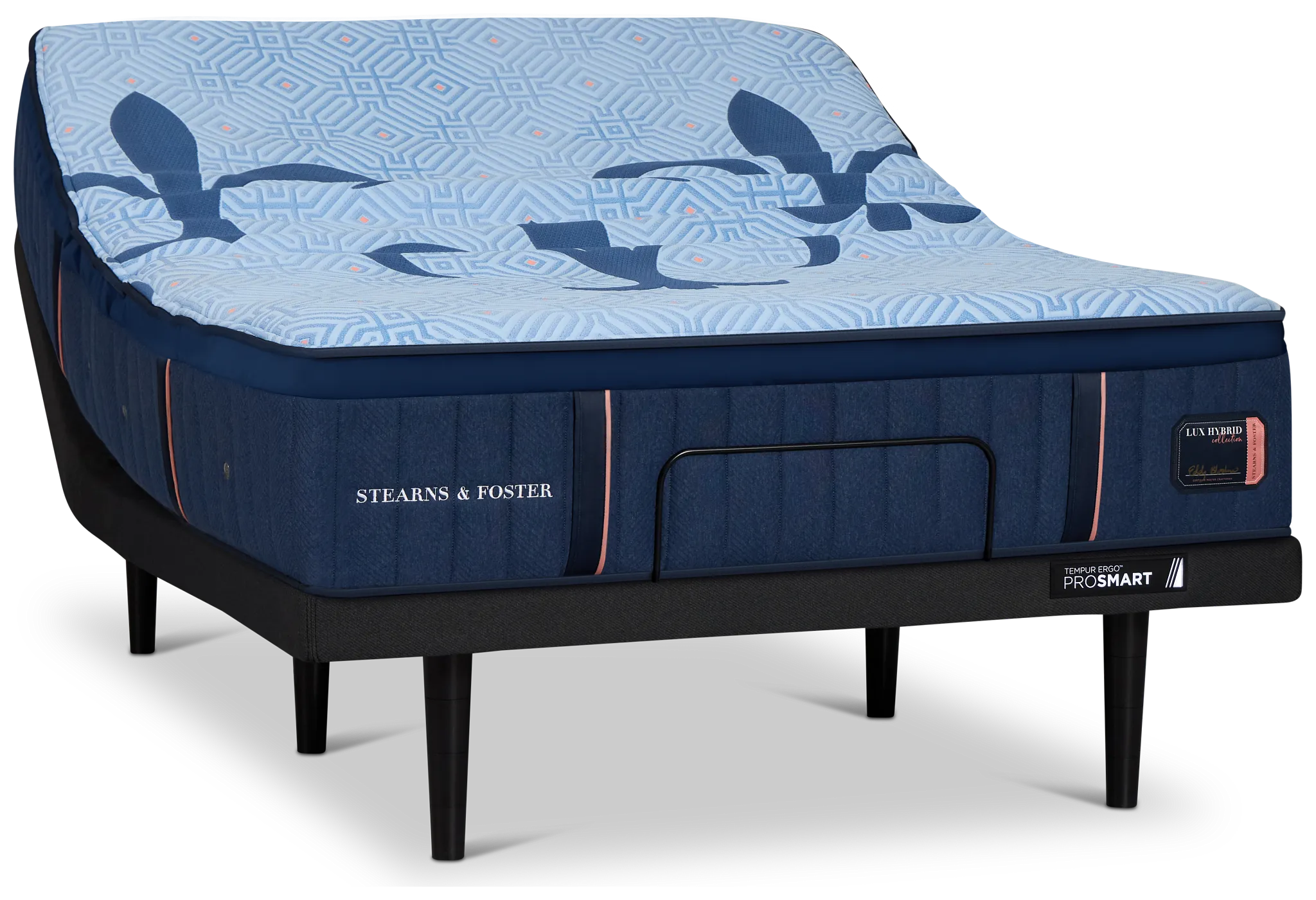 Stearns & Foster Lux Estate Elite Soft Hybrid 14" Soft Ergo Prosmart Adjustable Mattress Set