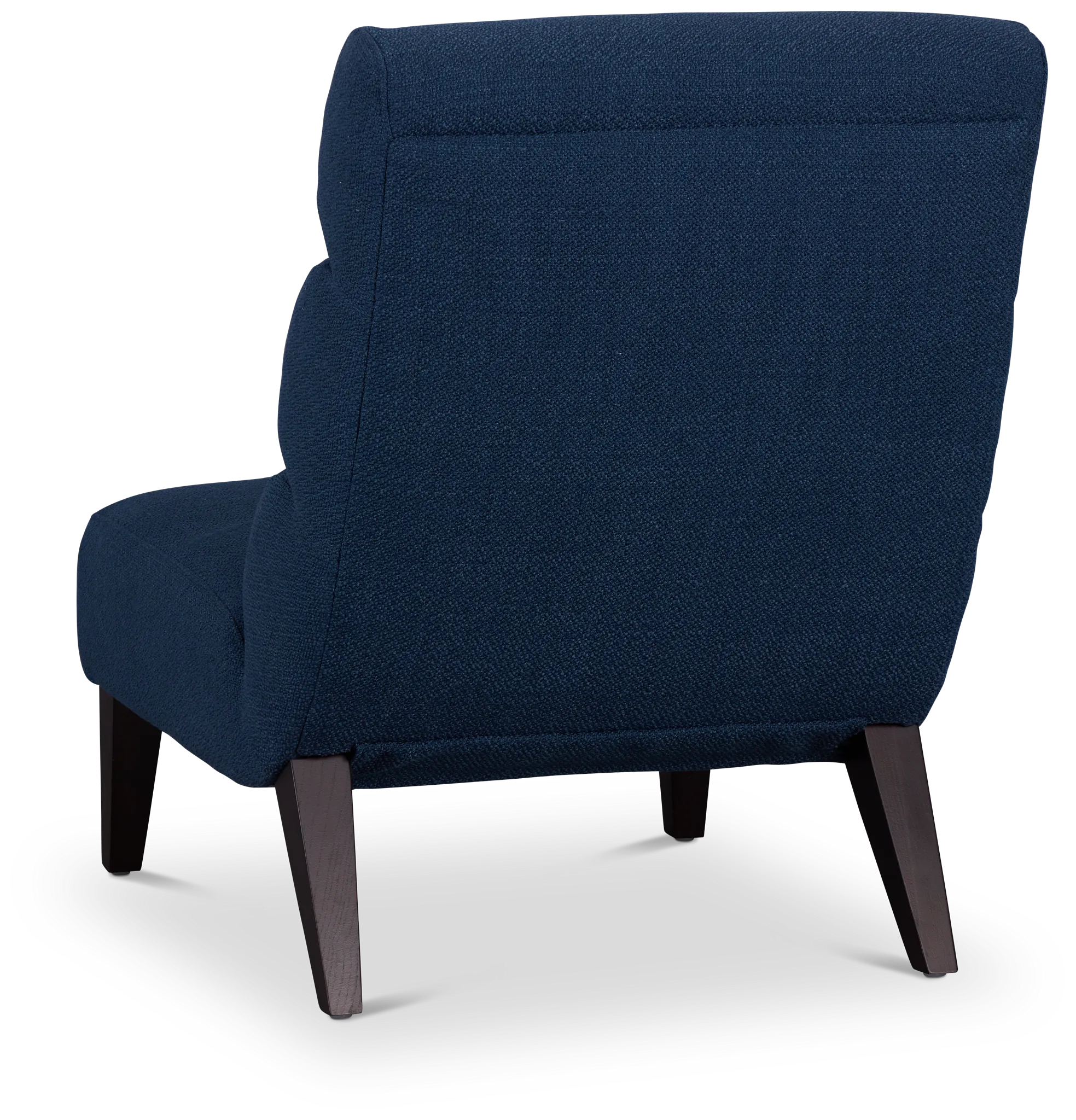 Emily Dark Blue Fabric Accent Chair