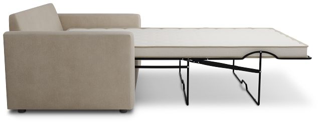 Siesta Peyton Beige Fabric Innerspring Sleeper