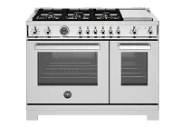 Bertazzoni 486 Series Stainless Steel 48" Dual Fuel Range