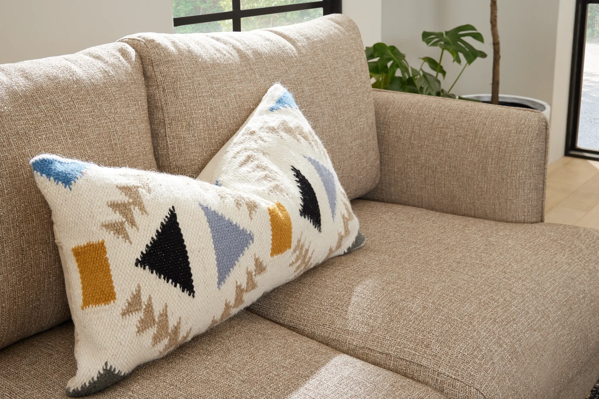Allie Multicolored Lumbar Accent Pillow
