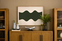 Rockie Dark Green Shadow Box Framed Wall Art