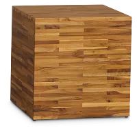 Haven Mid Tone Wood Square End Table
