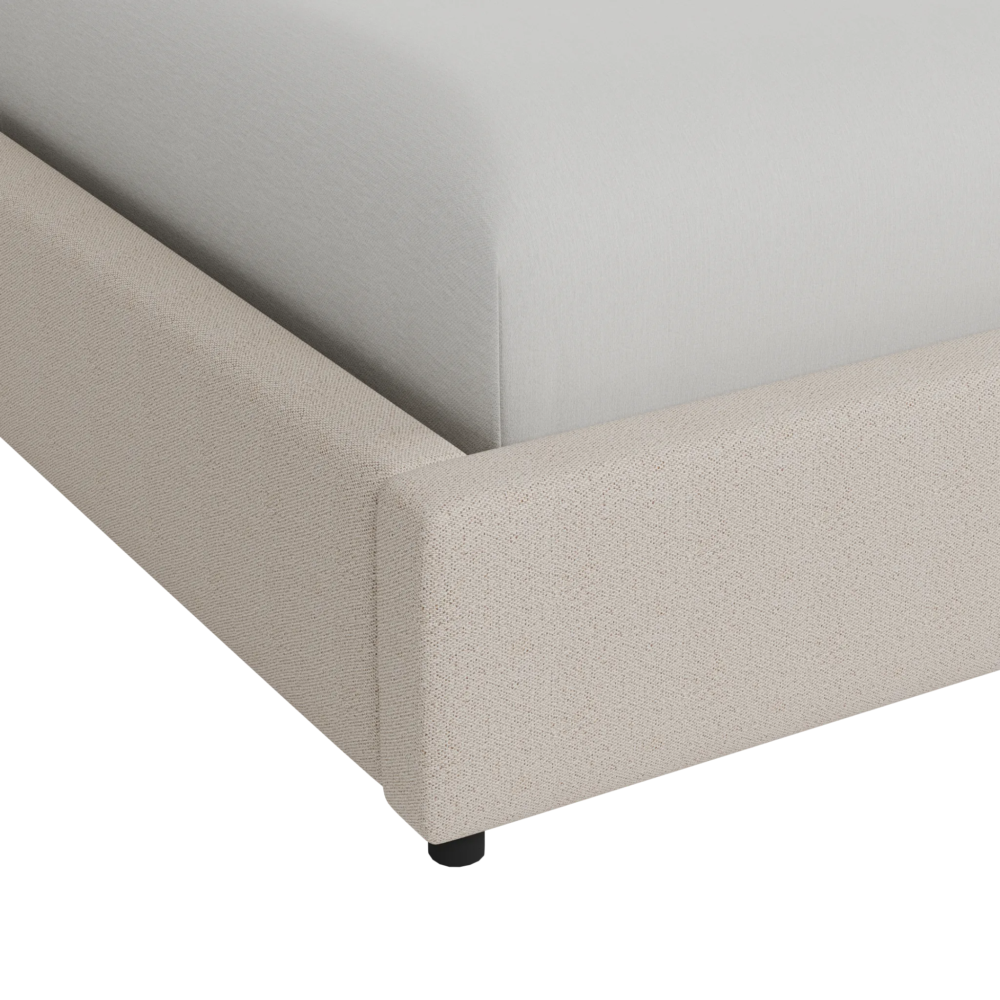Grayton Revenue Dark Blue 44" Upholstered Platform Bed