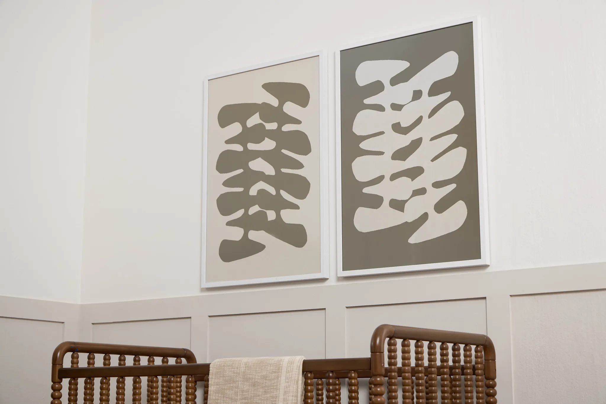 Vas Dark Green Framed Wall Art