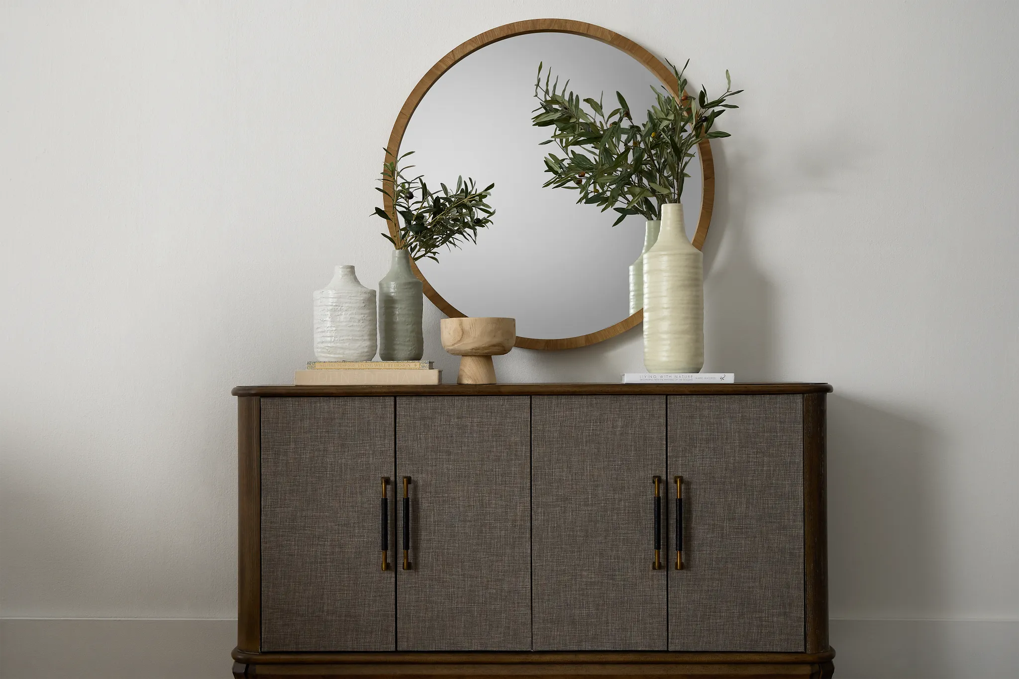 Milo Mid Tone Four-door Cabinet