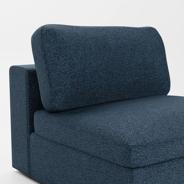 Destin Elite Dark Blue Fabric Swivel Chair