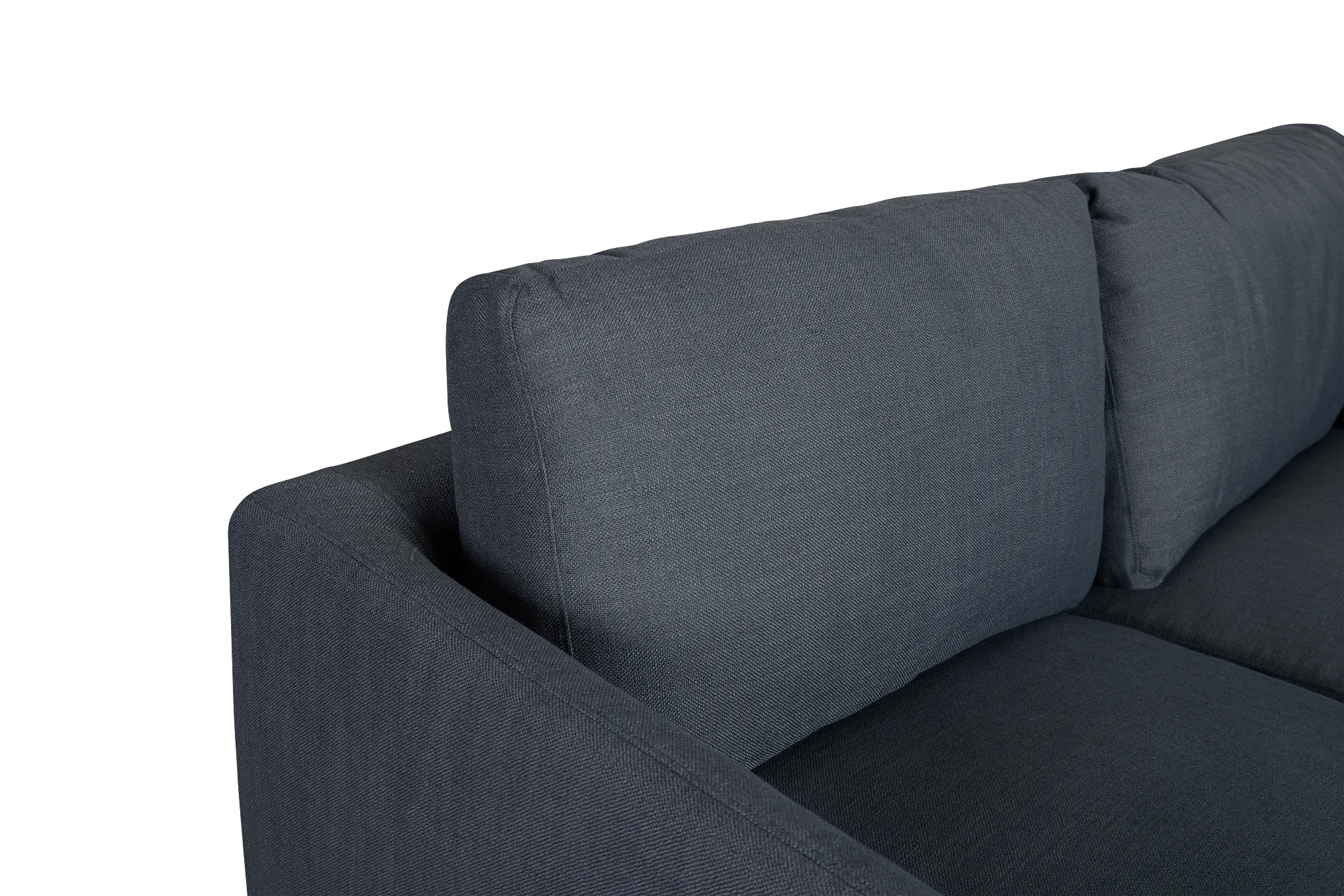 Willow Navy Fabric Large Two-arm Sectional