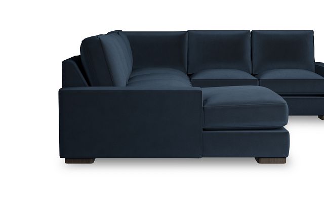 Edgewater Joya Dark Blue Medium Left Chaise Sectional