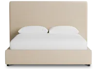 Grayton Peyton Beige 54" Upholstered Platform Bed