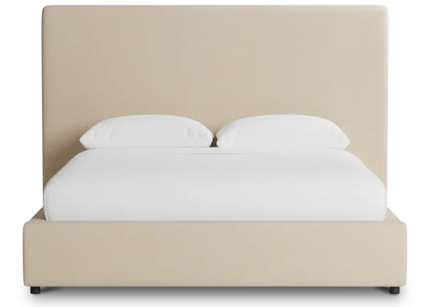 Grayton Peyton Beige 54" Upholstered Platform Bed Grayton Peyton Beige 54" Upholstered Platform Bed