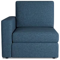 Citymod Blue Fabric Left Chair
