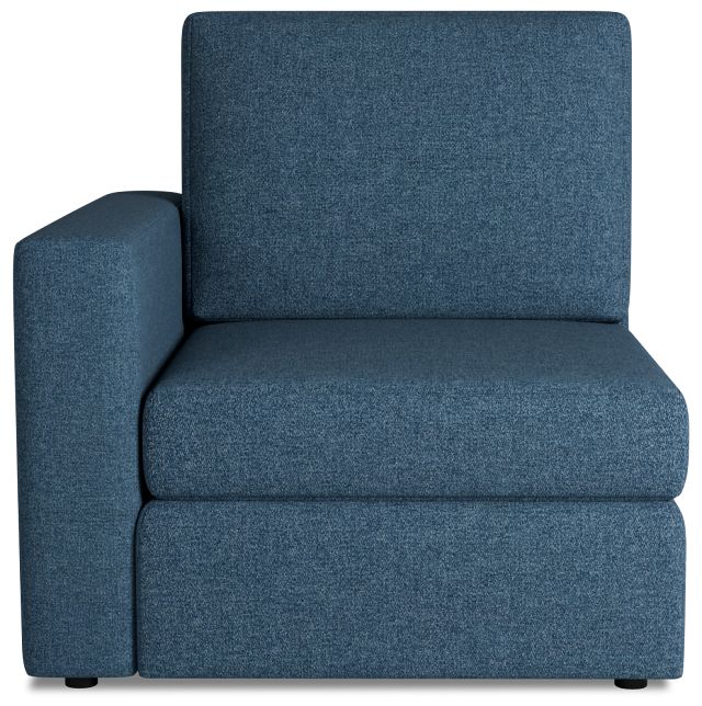 Citymod Blue Fabric Left Chair