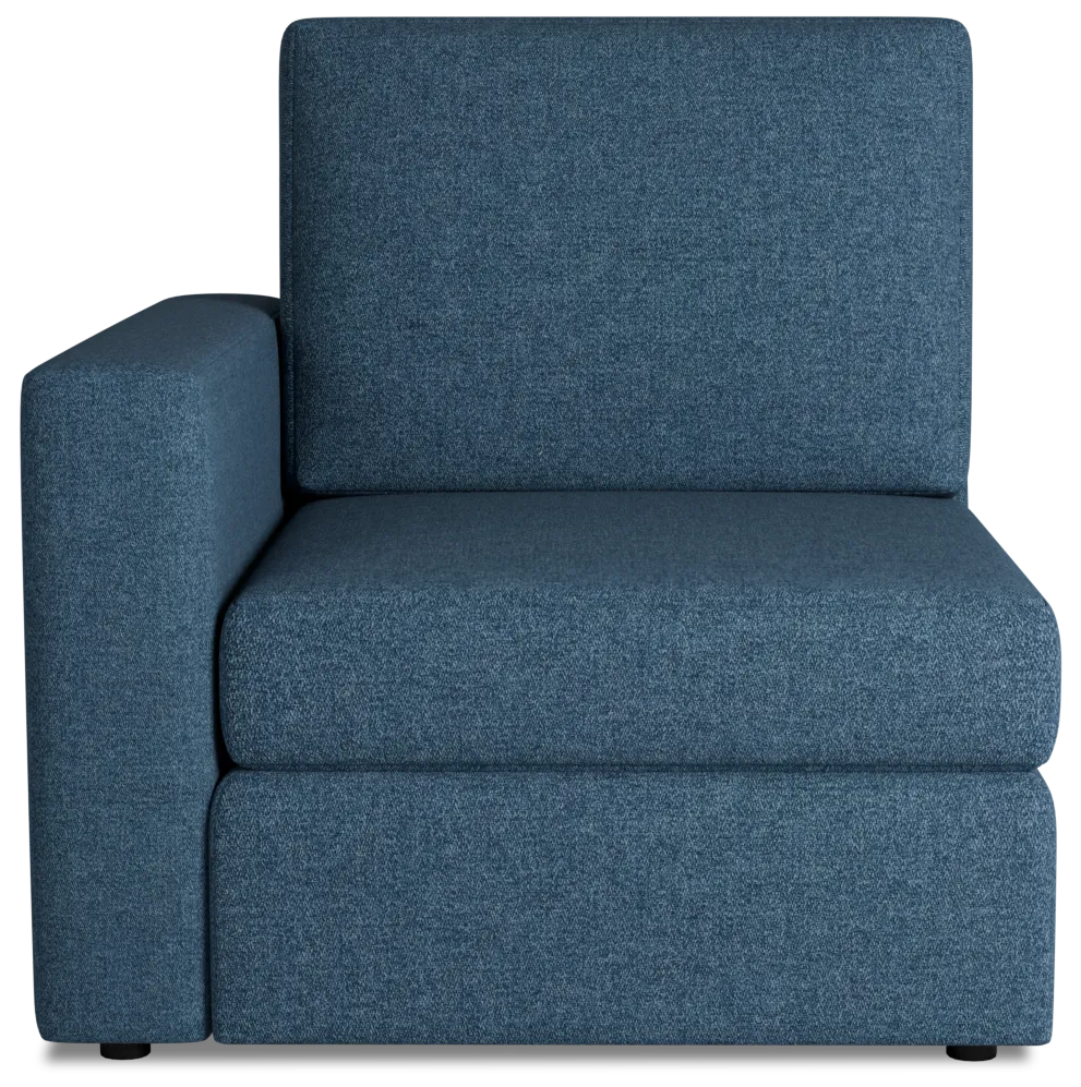 Citymod Blue Fabric Left Chair