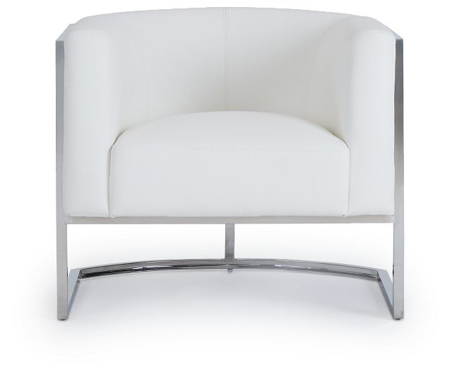 Hale White Micro Accent Chair (3)