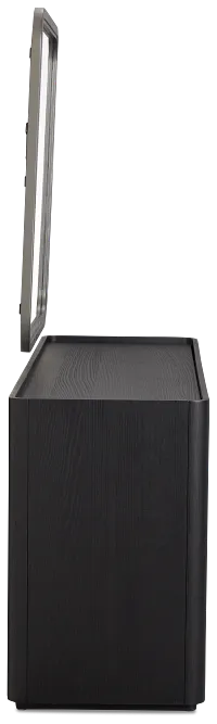 Nomad Black Dresser & Mirror