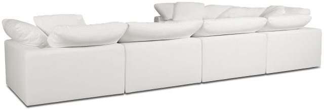 Nixon White Fabric 6-piece Modular Sectional