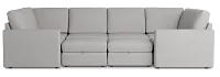 Citymod Light Gray Fabric 8-piece Pit Sectional