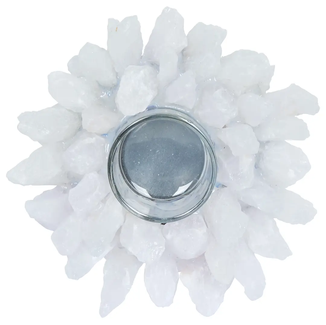 Agate White Candle Holder Agate White Candle Holder