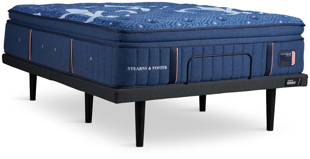 Stearns & Foster Lux Estate Soft Ergo 3.0 Adjustable Mattress Set
