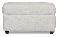 Miller Light Gray Fabric Ottoman