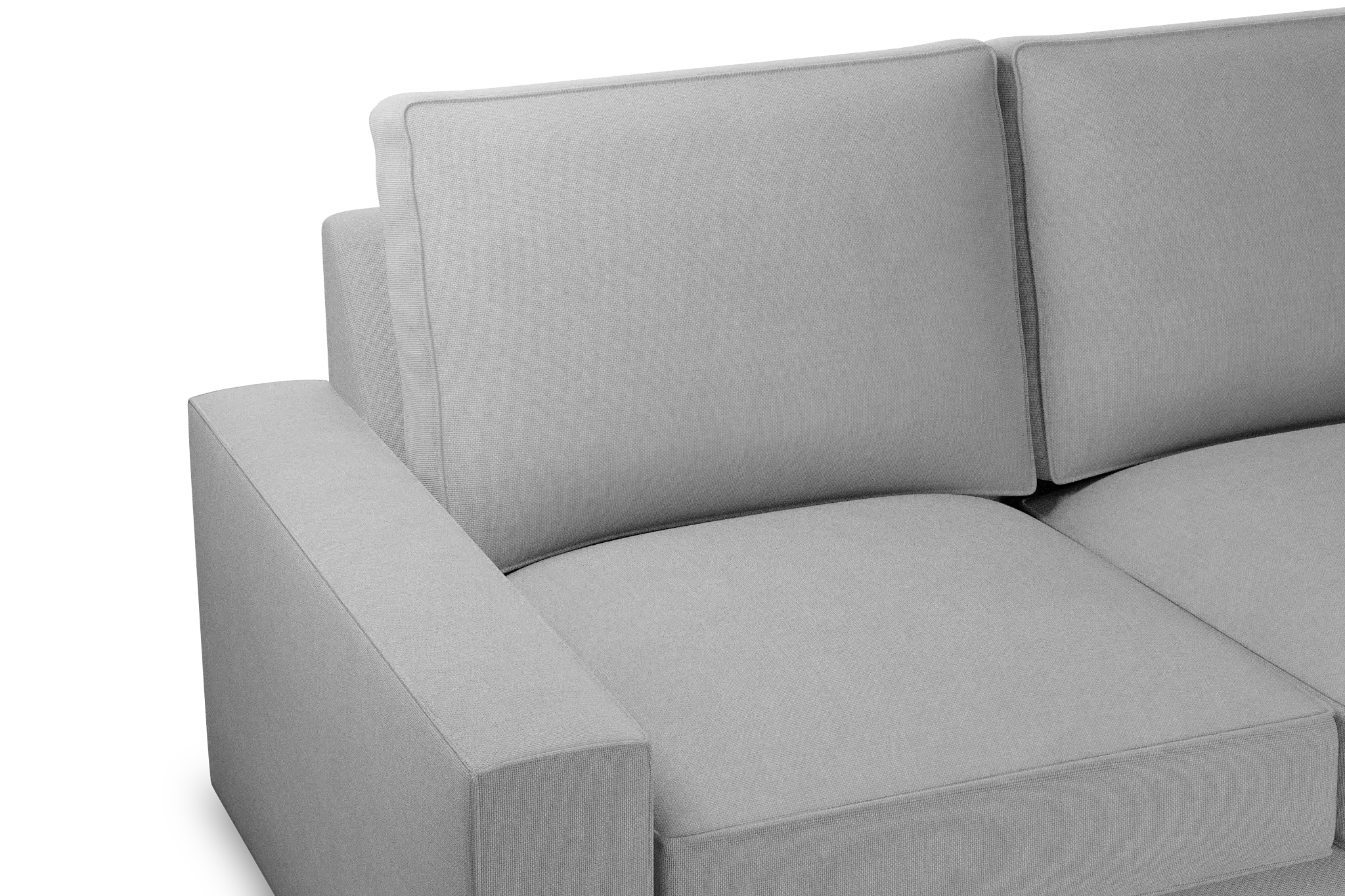 Edgewater Suave Gray Medium Two-arm Sectional Edgewater Suave Gray Medium Two-arm Sectional