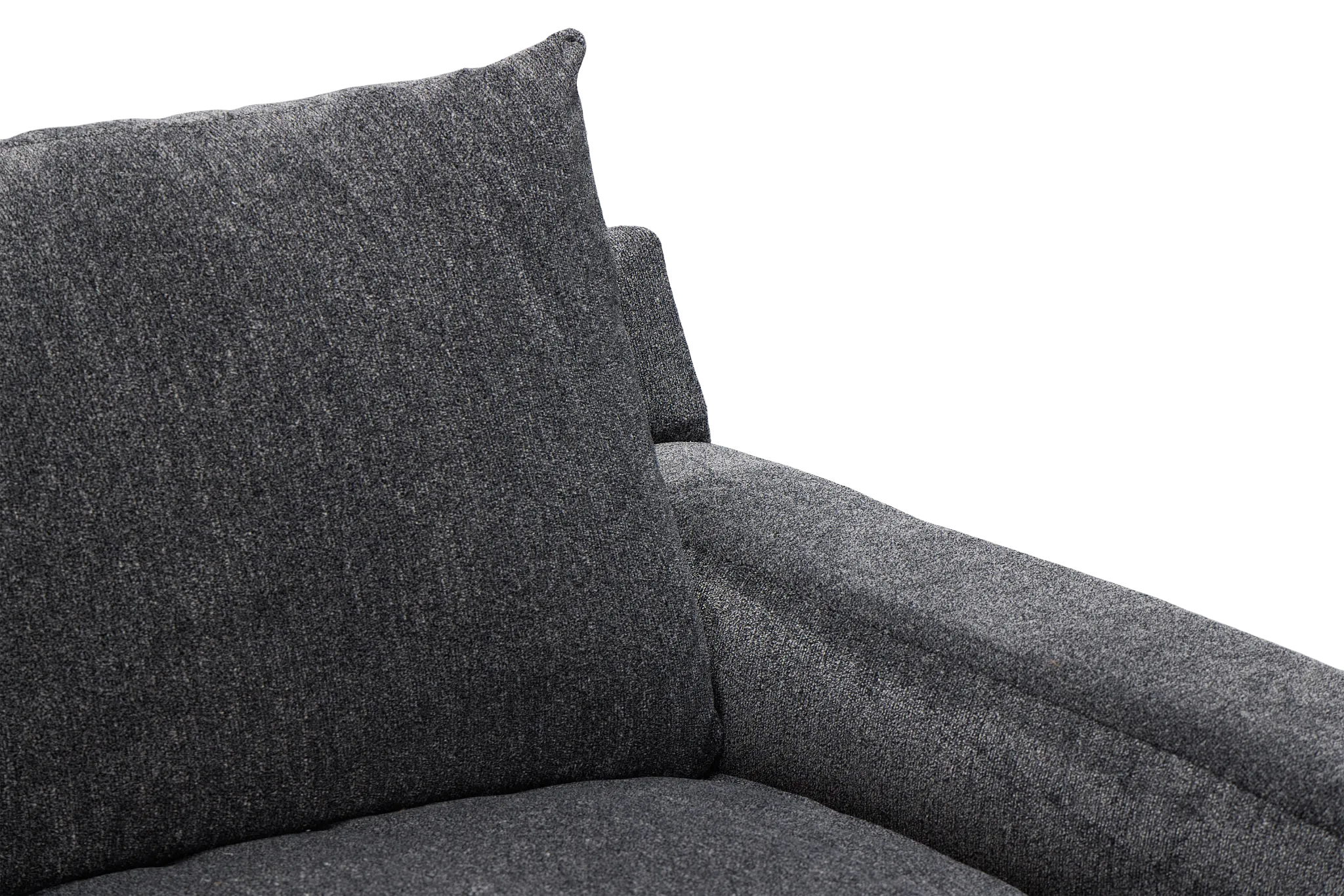Stella Dark Gray Fabric Chaise