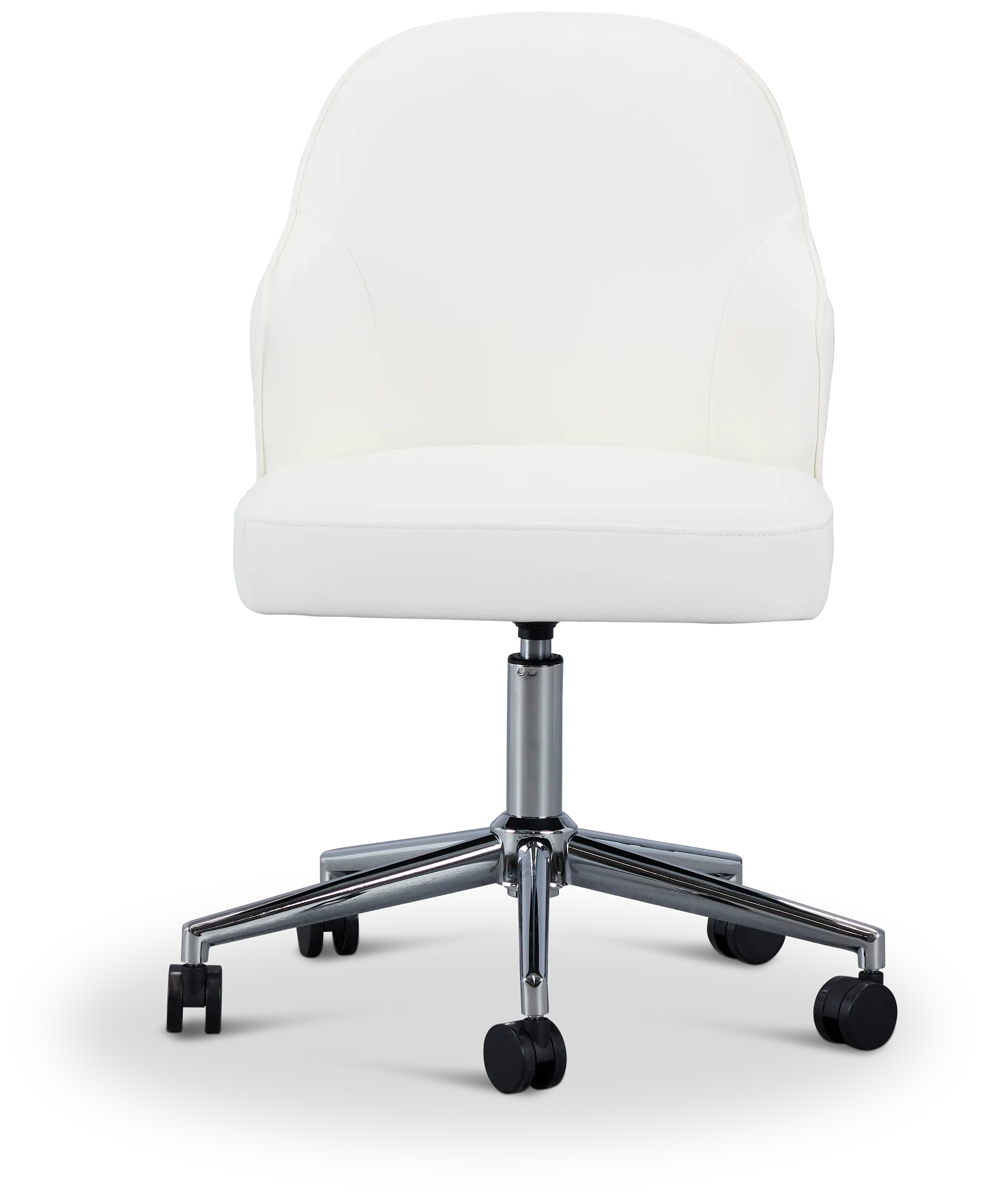 Paige White Swivel Desk Chair