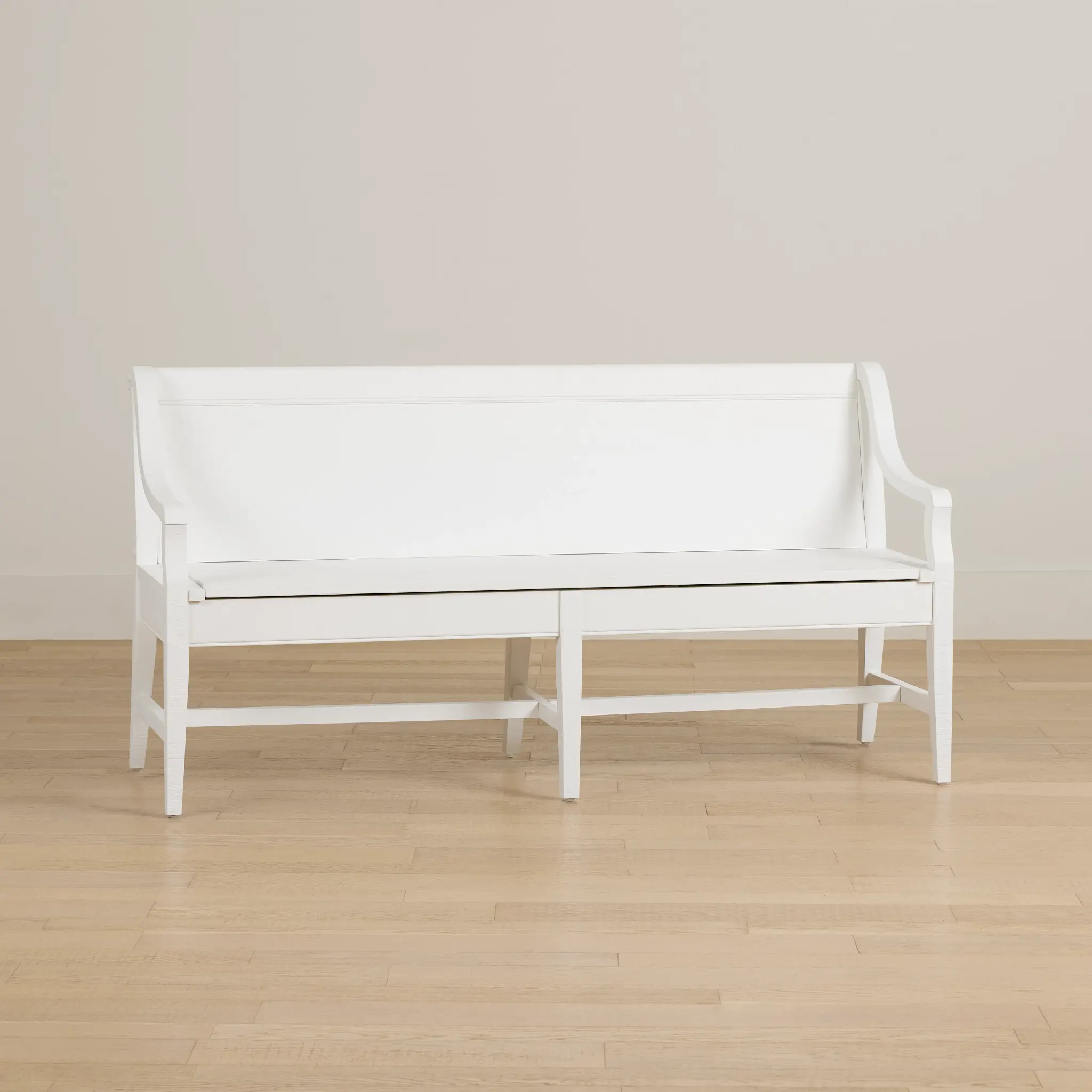 Heron Cove White Storage Dining Bench Heron Cove White Storage Dining Bench