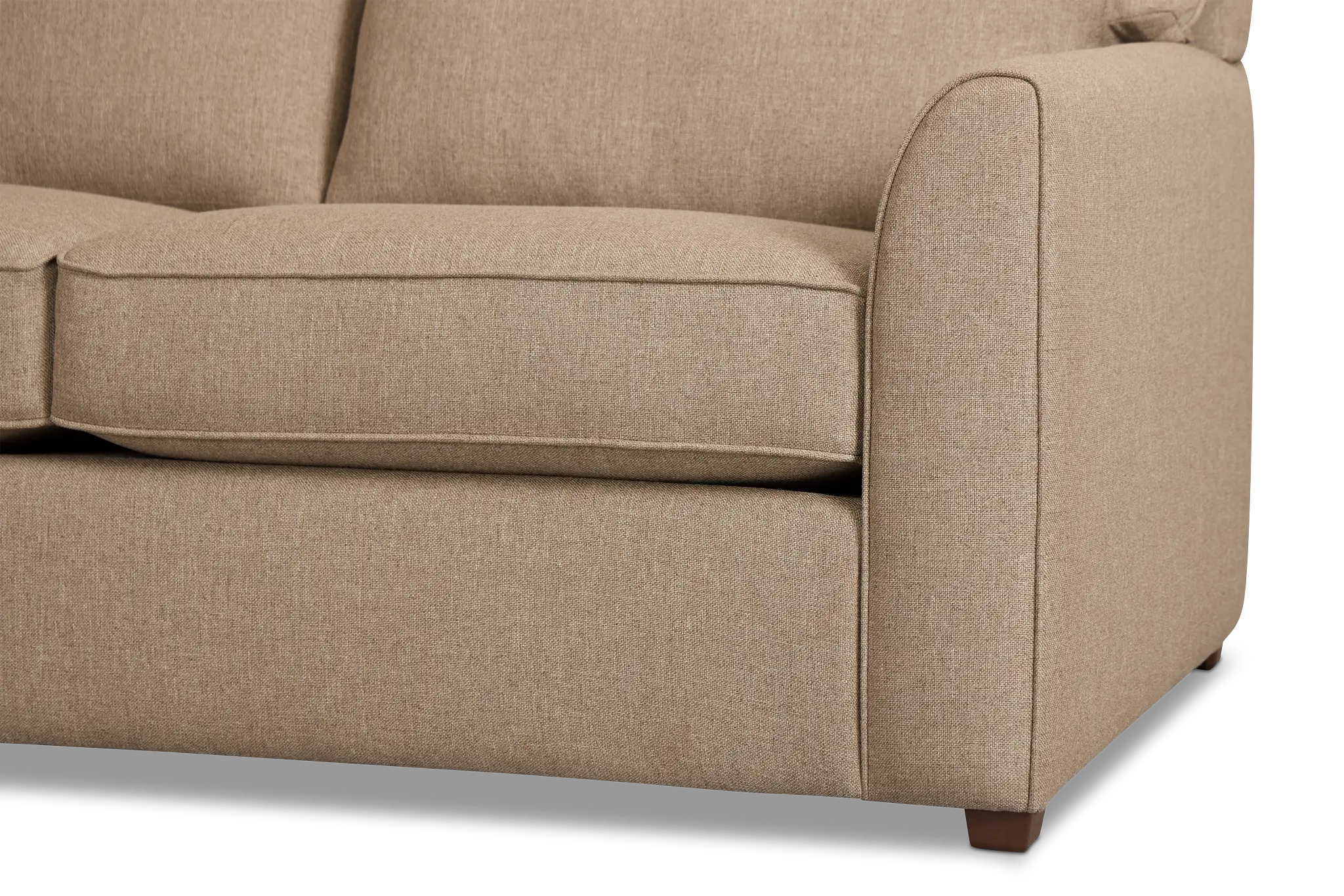 Tate Brown Fabric Medium Left Chaise Sectional Tate Brown Fabric Medium Left Chaise Sectional