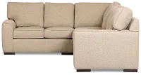 Sinclair Brown Fabric Medium Two-arm Sectional
