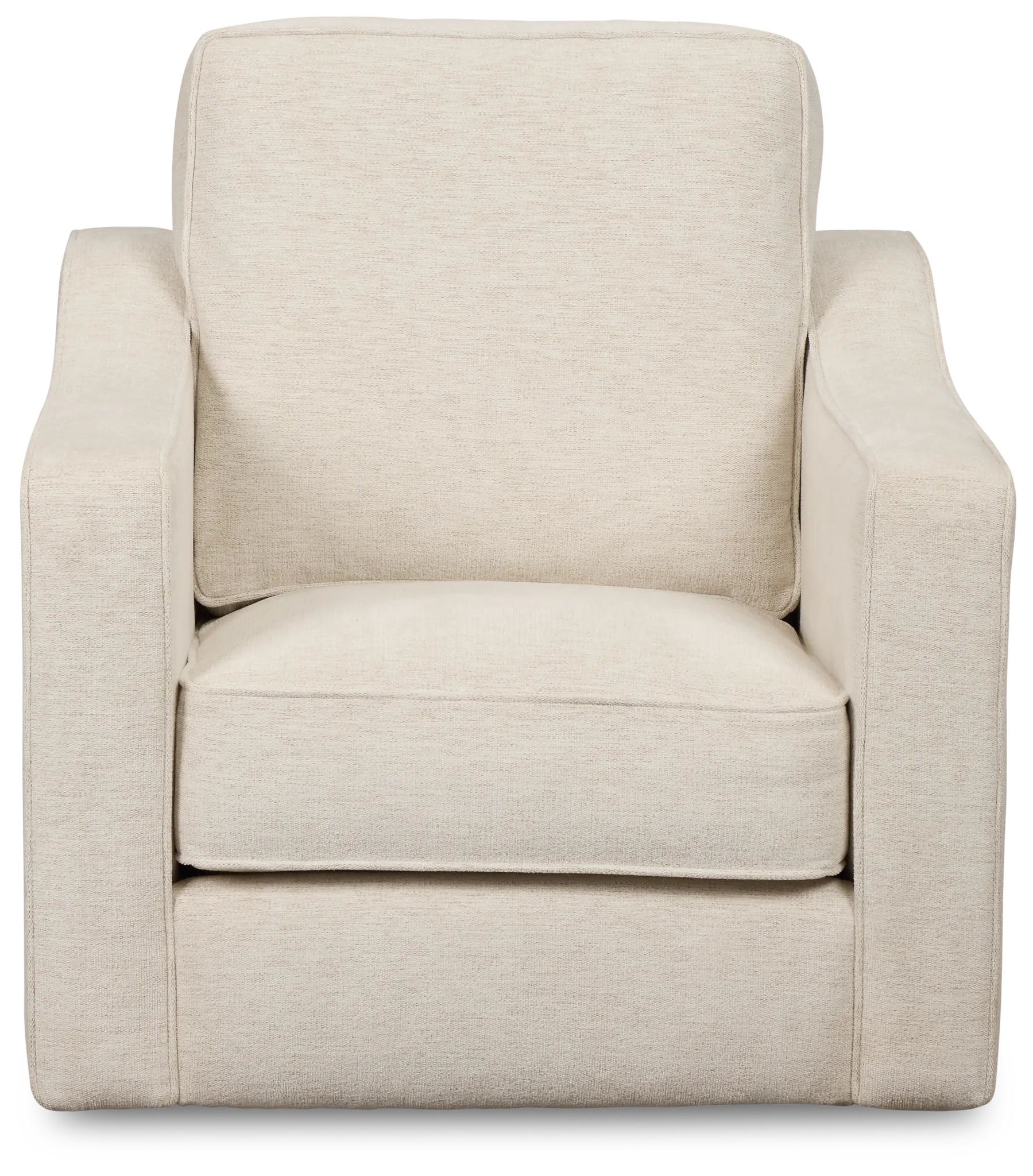 Maisie Light Beige Fabric Swivel Chair