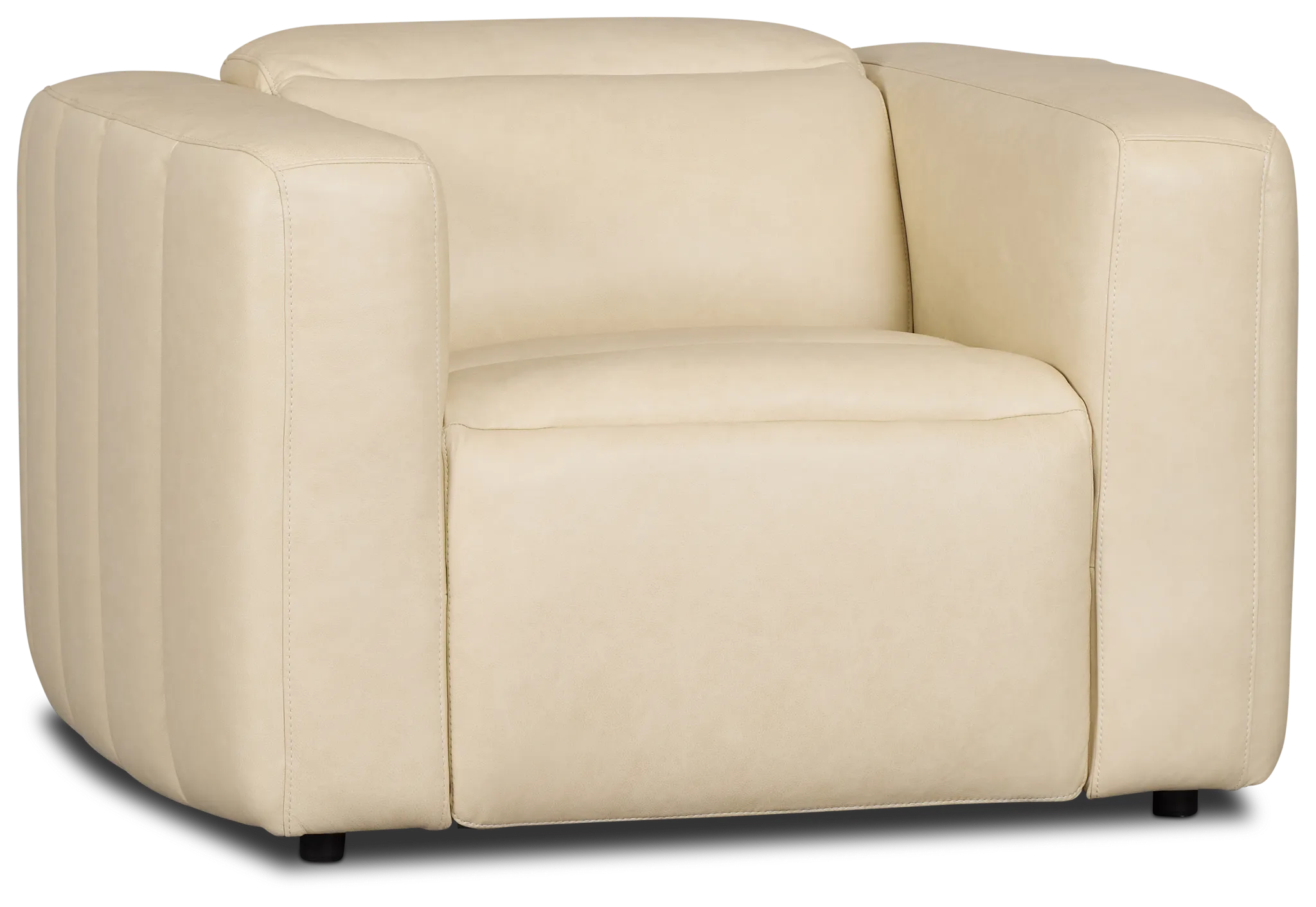 Jace Ivory Lthr/vinyl Power Recliner