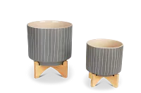 Amias Gray Small Planter