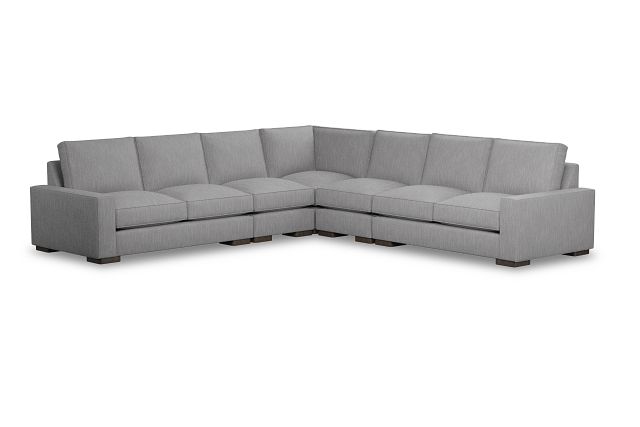 Edgewater Revenue Gray Large Two-arm Sectional