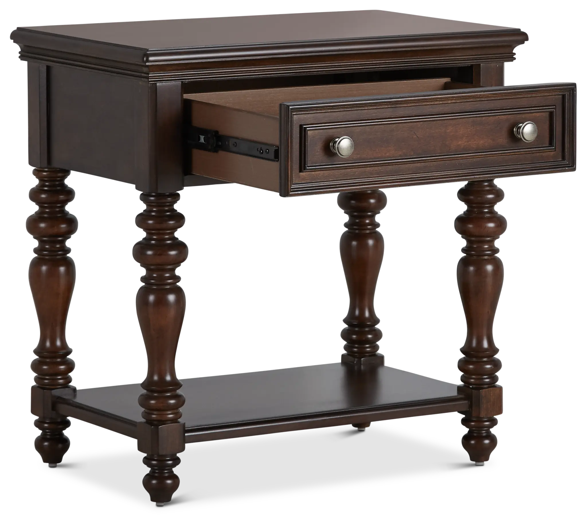 Savannah Dark Tone 1-drawer Nightstand Savannah Dark Tone 1-drawer Nightstand