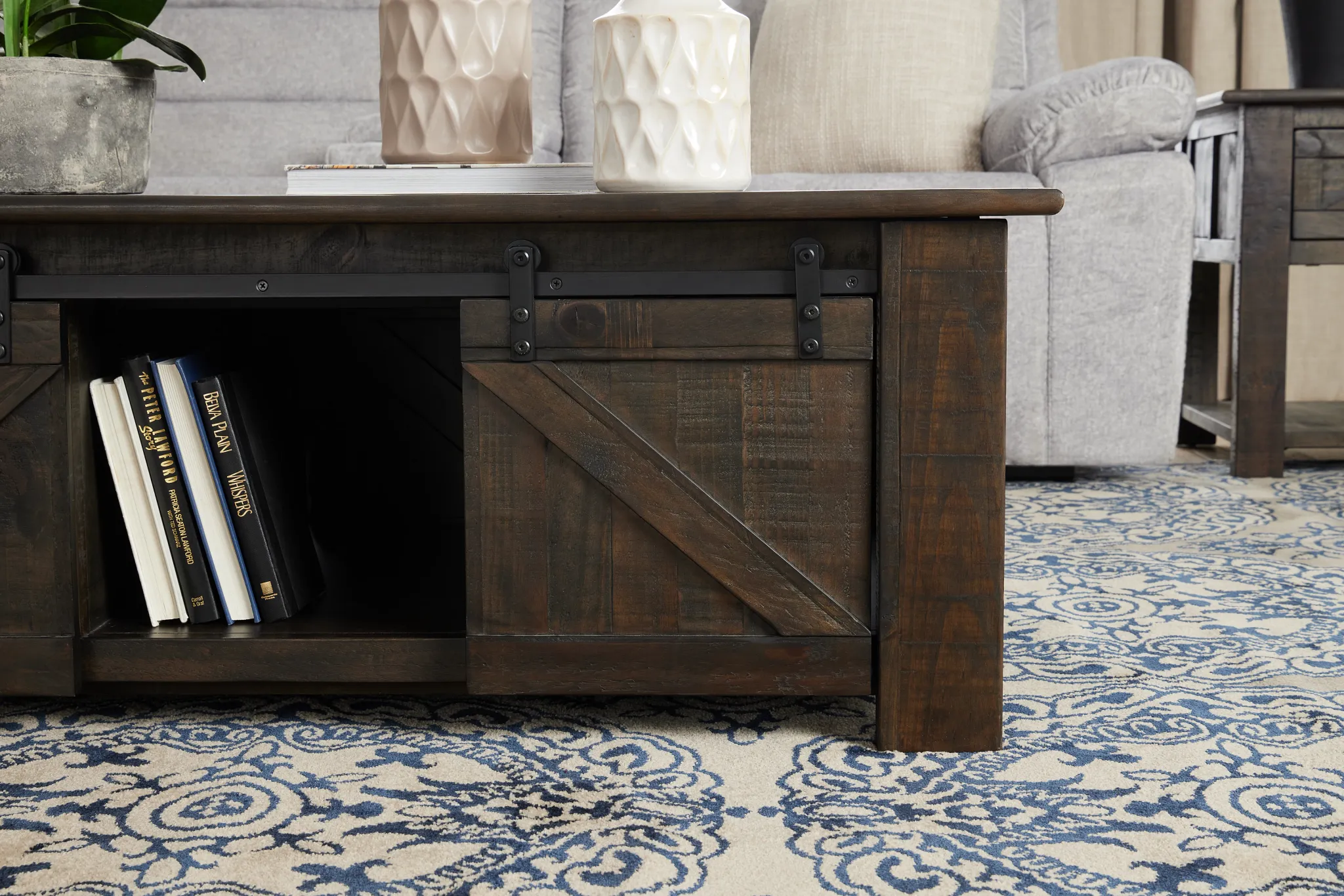 Garrett Dark Tone Castored Lift Coffee Table