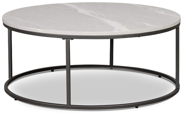 Joliet Gray Round Coffee Table
