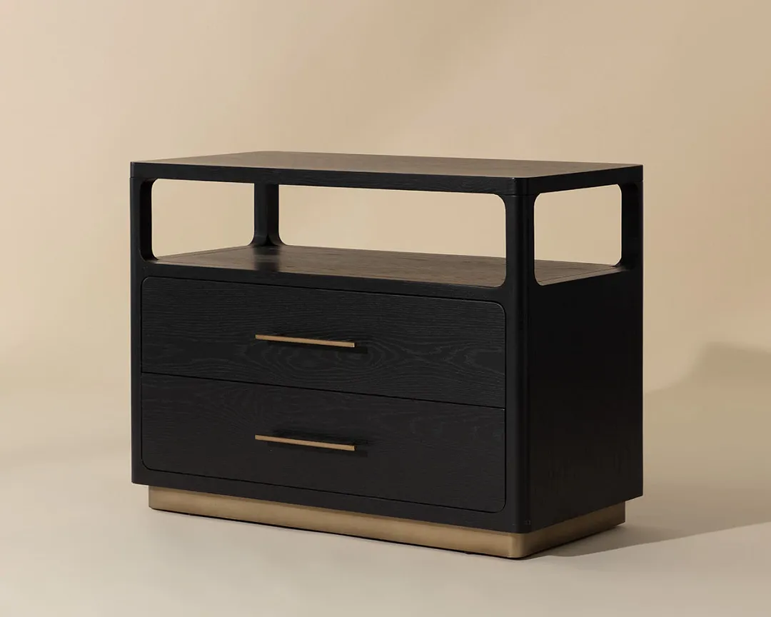 Ciara Black Nightstand